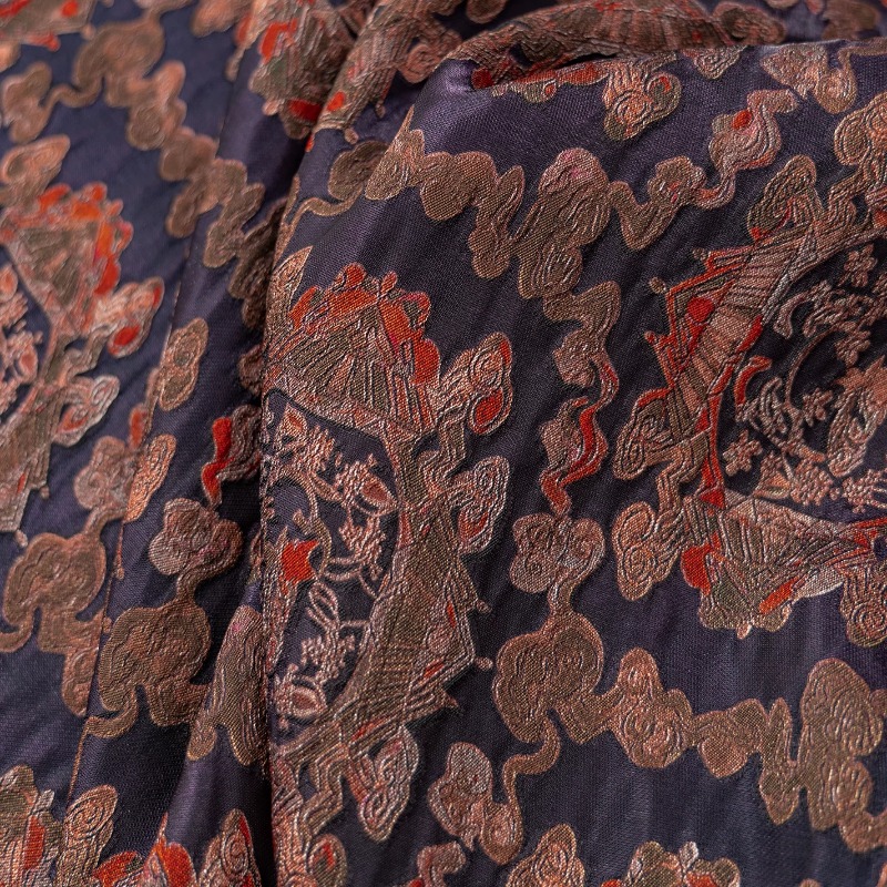Purple Red Rayon Floral Jacqua - Sewing recension och pris