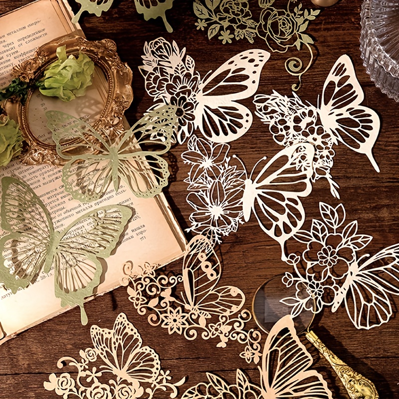10 pcs Vintage Lace Hollow Mat - Vintage Junk Journal Scrapbooking Paper recension och pris