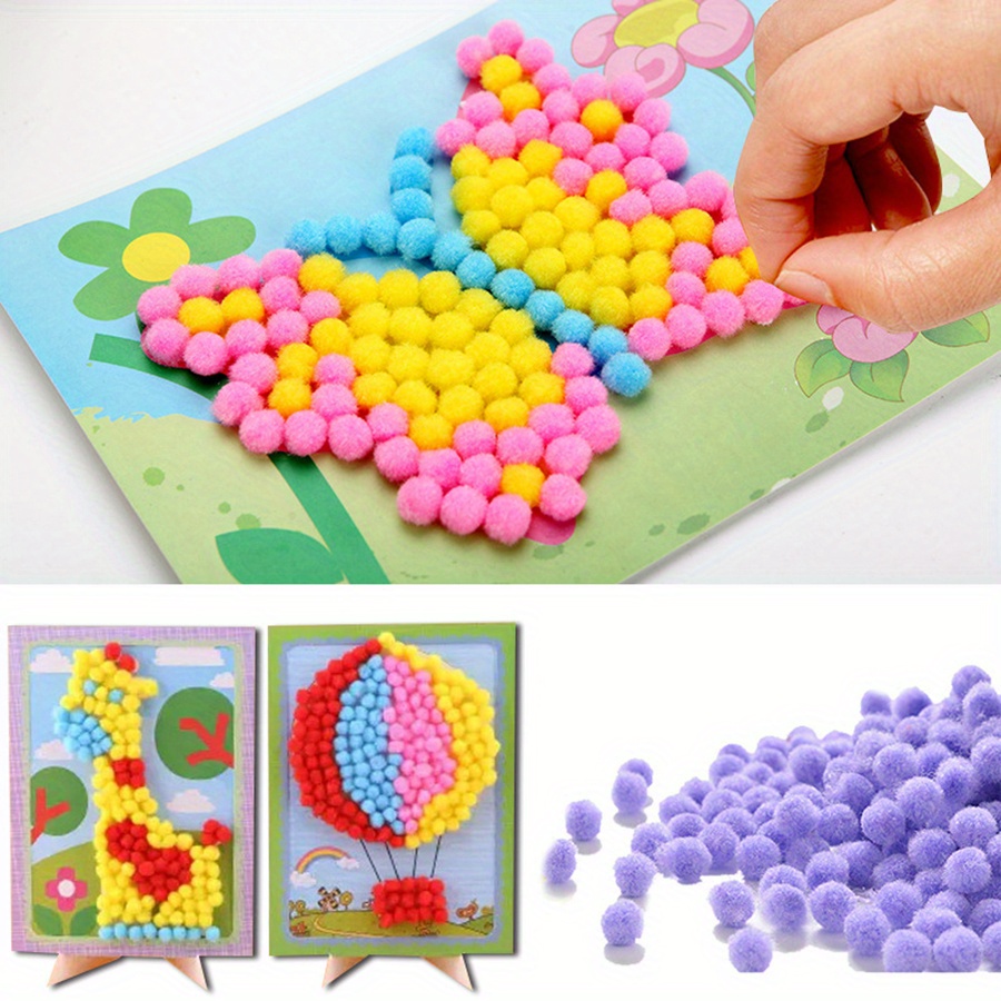 2pcs 16x21cm Colorful Pom-Pom  - Painting Supplies recension och pris