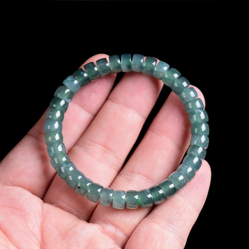 Natural Grade A Jadeite Blue W - Beading recension och pris