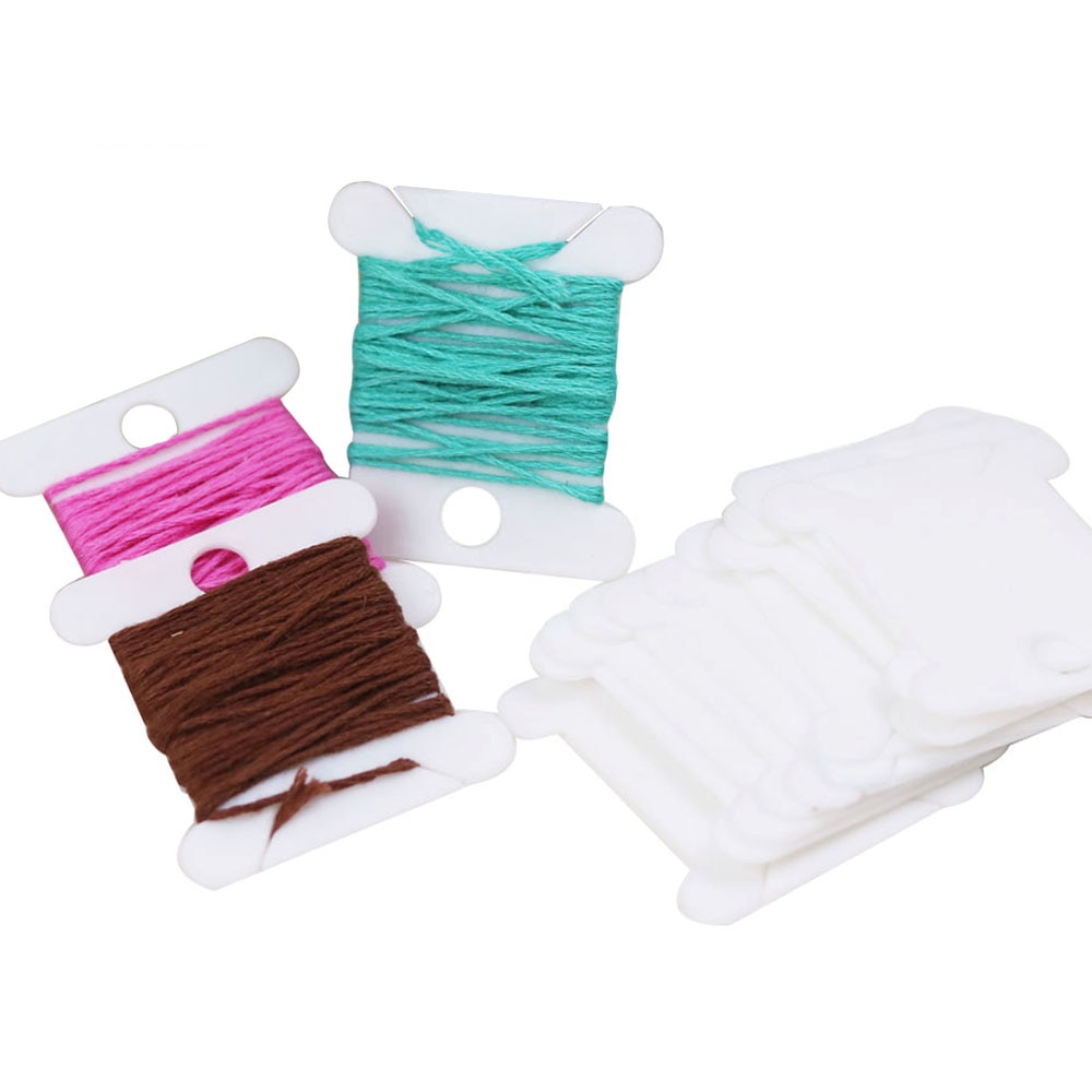 30pcs Plastic Floss Bobbins Se - Cotton Embroidery Thread Skeins recension och pris