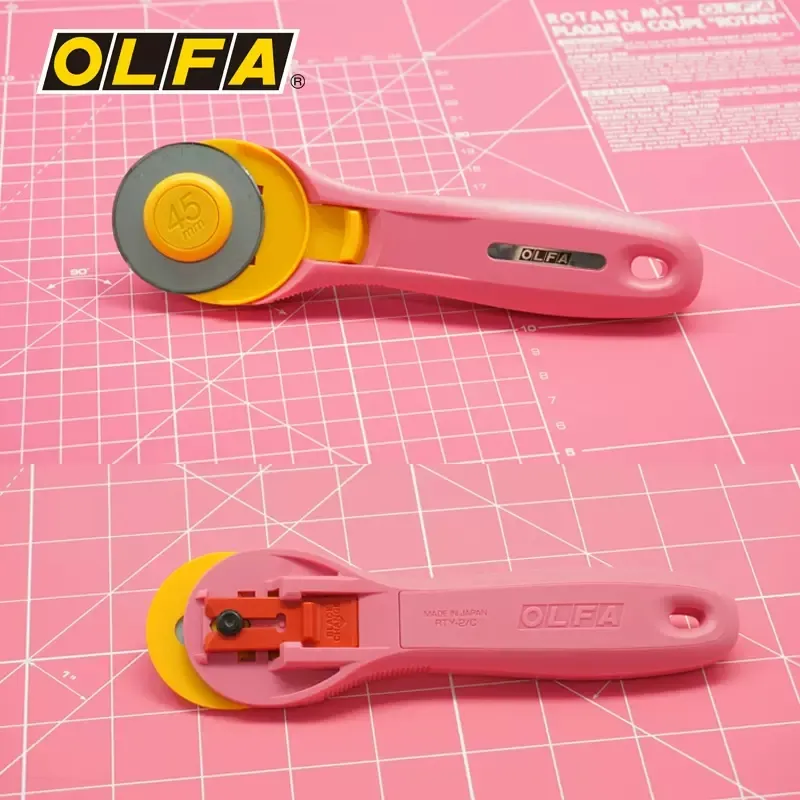 Olfa RTY-2/C 45mm Rotary Pinkl - Rotary Cutter For Fabric 45Mm recension och pris