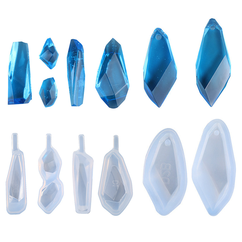 1/6/10pcs DIY Keychain Pendant - Silicone Epoxy Resin Molds Set recension och pris