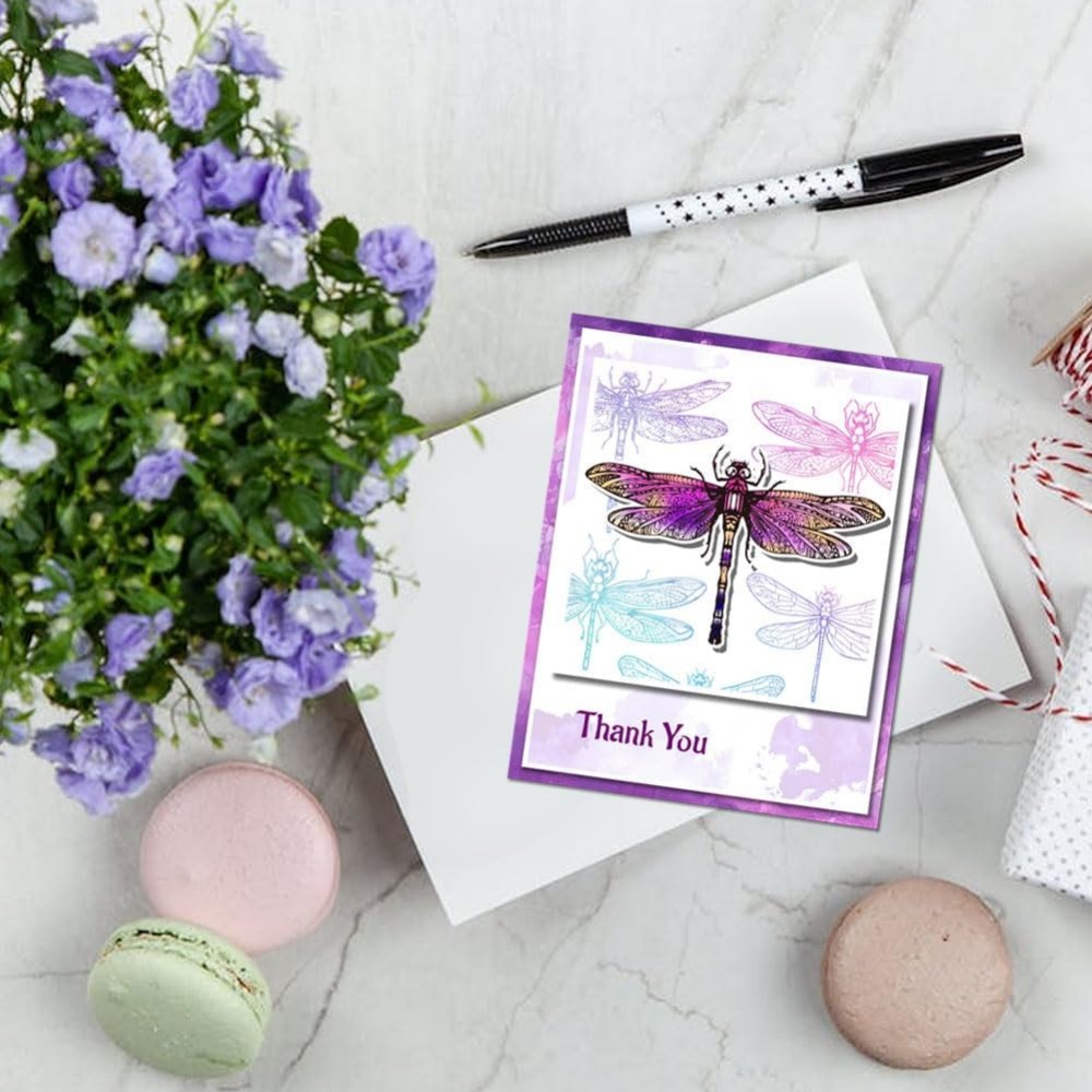 Dragonfly Clear Stamps for DIY - Clear Silicone Stamps For Card Making recension och pris