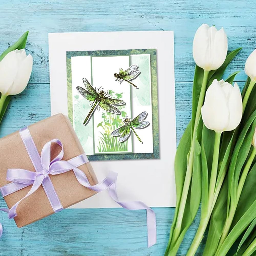 Dragonfly Clear Stamps for DIY - Clear Silicone Stamps For Card Making recension och pris