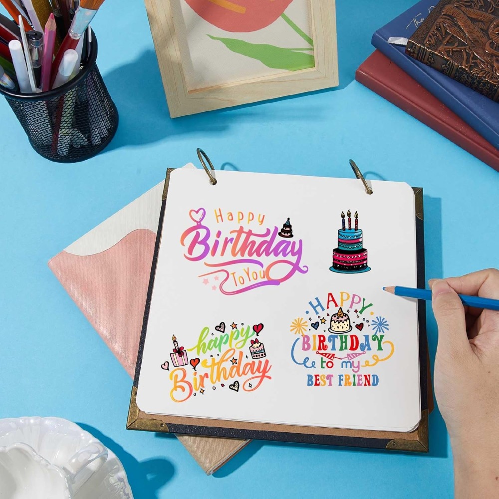 Happy Birthday Clear Stamps fo - Clear Silicone Stamps For Card Making recension och pris