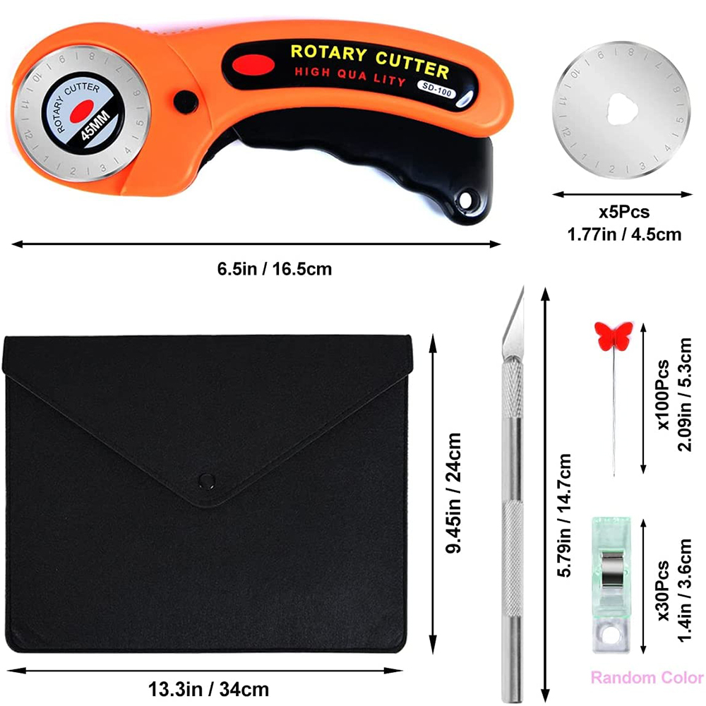 147Pcs Rotary Cutter Kit 45mm  - Rotary Cutter For Fabric 45Mm recension och pris