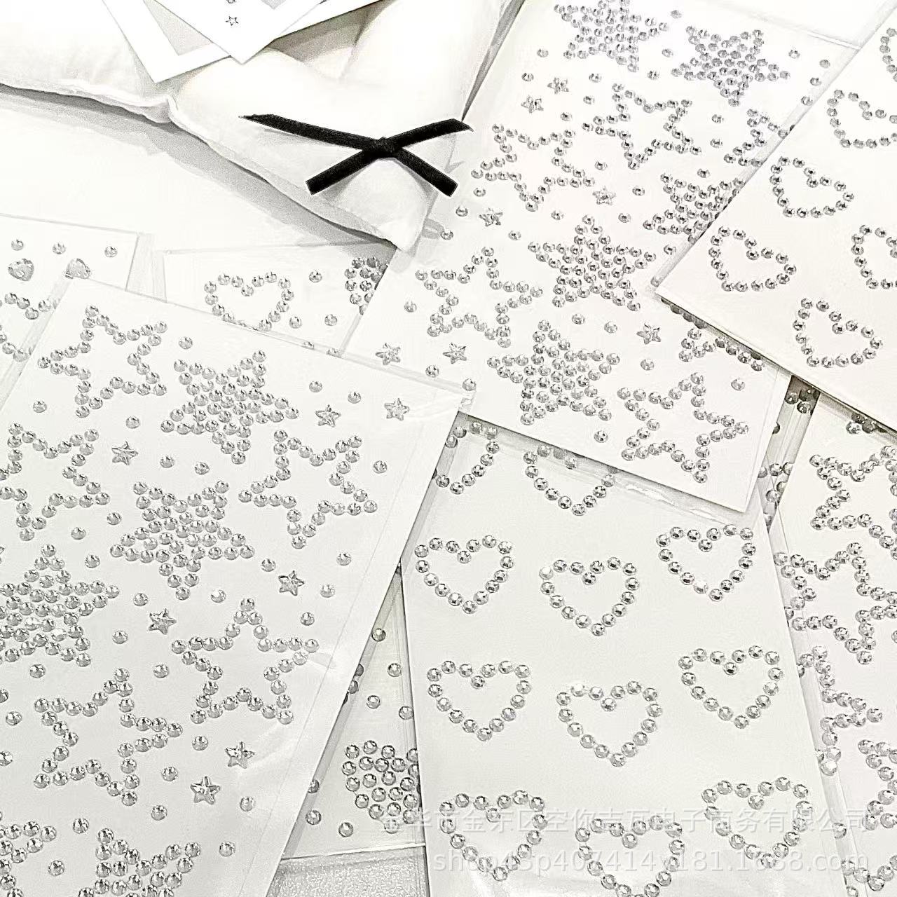 Silver Star Heart Rhinestone S - Scrapbooking recension och pris